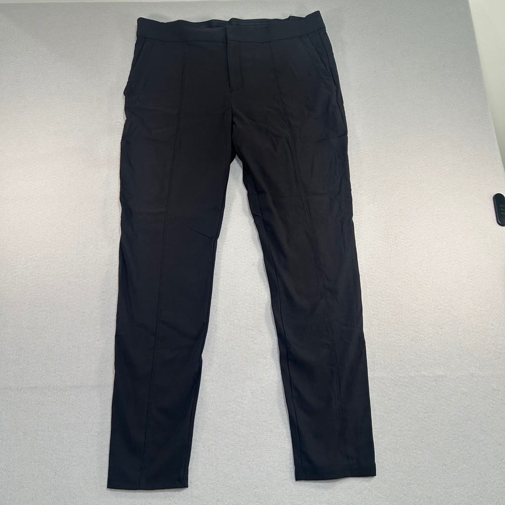 Athleta Wander Stash Skinny Pants Womens 14 Black Tapered Work Tights Stretch